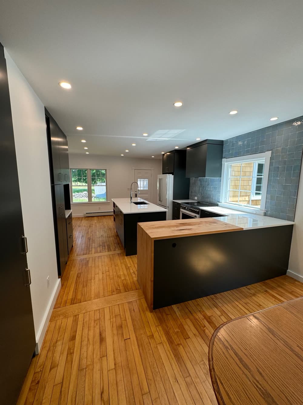 Open kitchen with island