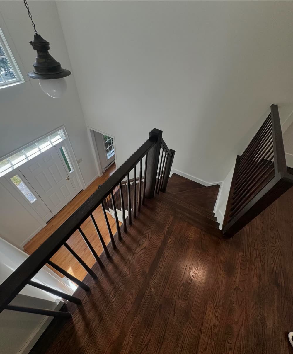 Entry stair from the landing