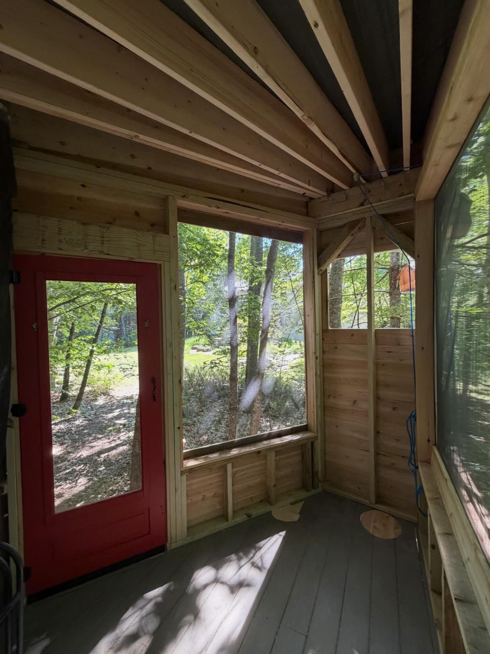 Inside the treehouse